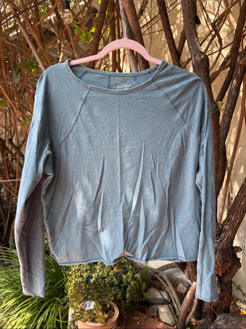 Universal Thread Lightweight Long Sleeve Top - Dusty Blue